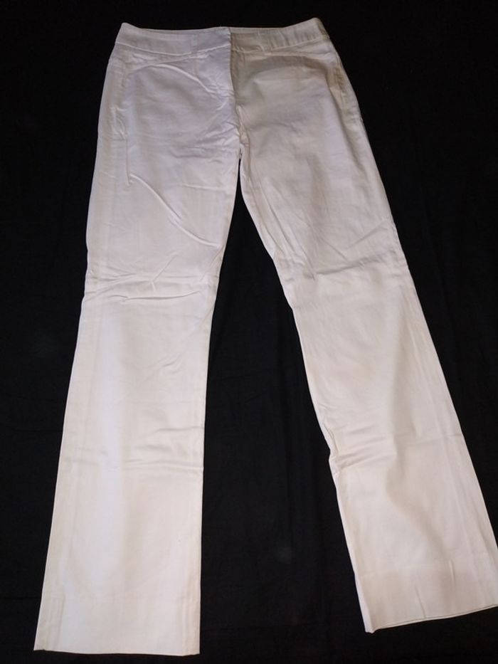 Pantalon femme blanc