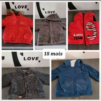 Lot marteau, veste gilet 18 mois