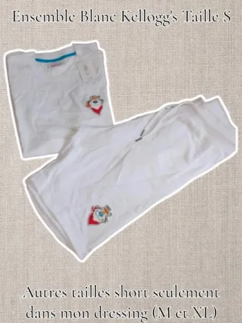 Ensemble 2 pièces kellogg's 🐅 Taille S