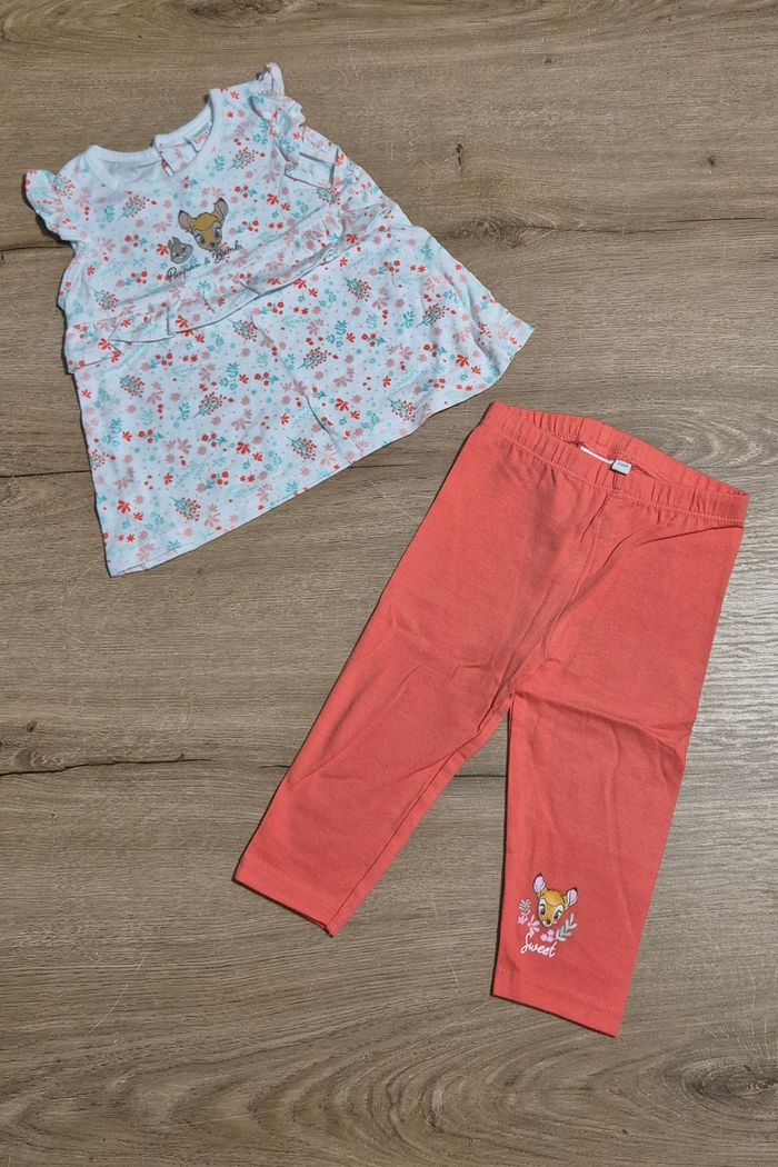 Ensemble Bambi 12 mois neuf 🌸