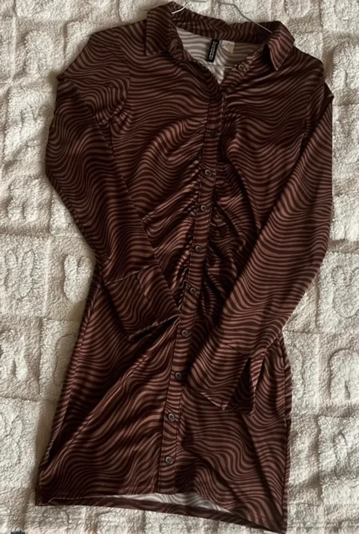 Robe marron  taille S (36)- très bon état - photo numéro 2