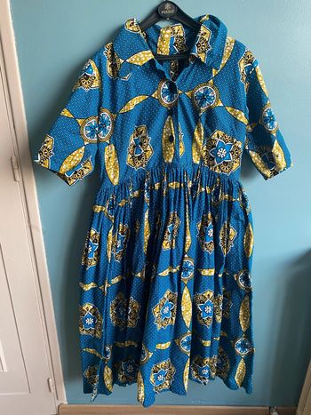 Robe faite main en tissus wax