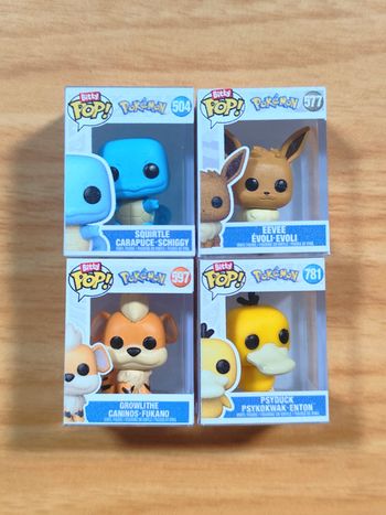 Lot de 4 Bitty Pop! Pokémon - Collection Kanto (Starters & Favoris)