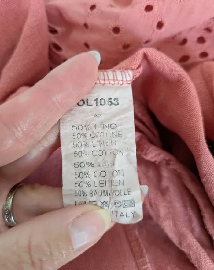 Veste brodée en lin et coton à capuche - Culture Sud - taille unique - photo numéro 6
