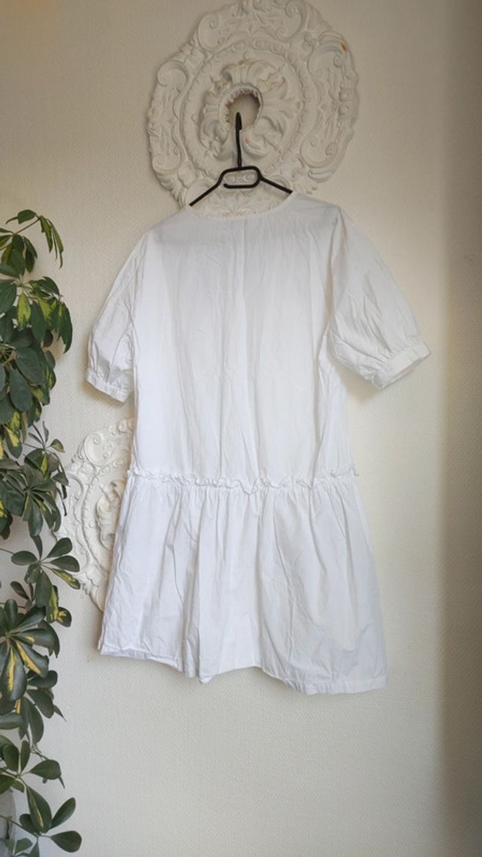 Robe d'été blanche en coton taille XSb coupe oversize - photo numéro 8