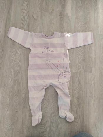 Pyjama velours fille 12 mois