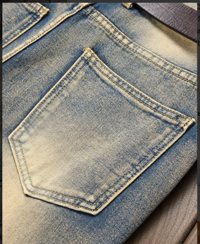 Neuf Pantalon skinny stretch pour homme Aspect Vintage lavé Taille 38 - photo numéro 3