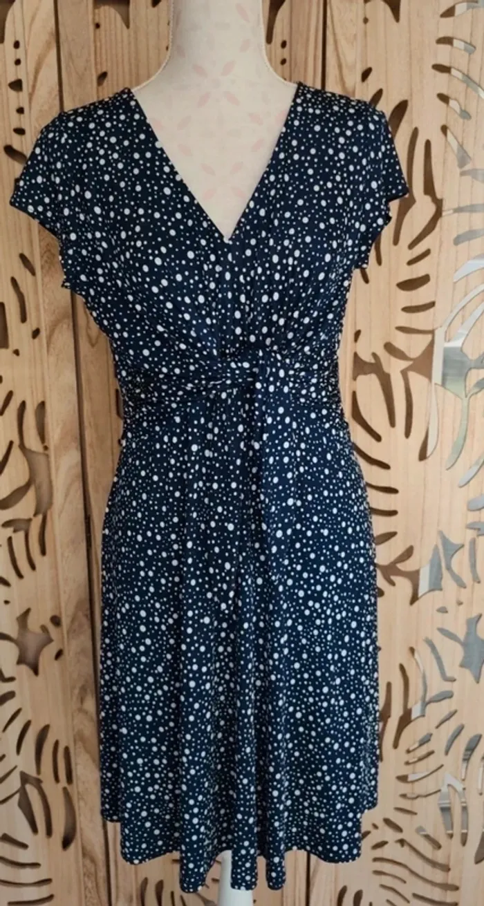 Robe imprimée pois Armand Thiery