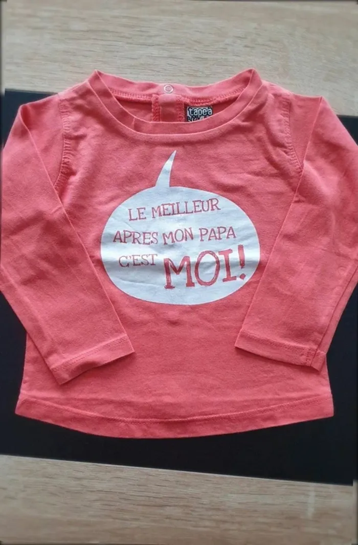 Lot de 4 tee-shirts manches longues 9 mois - photo numéro 5