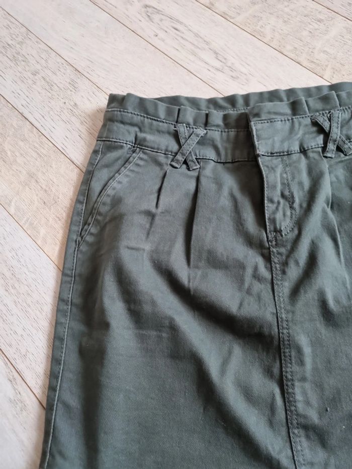 Jupe mini kaki 34 camaïeu - photo numéro 2