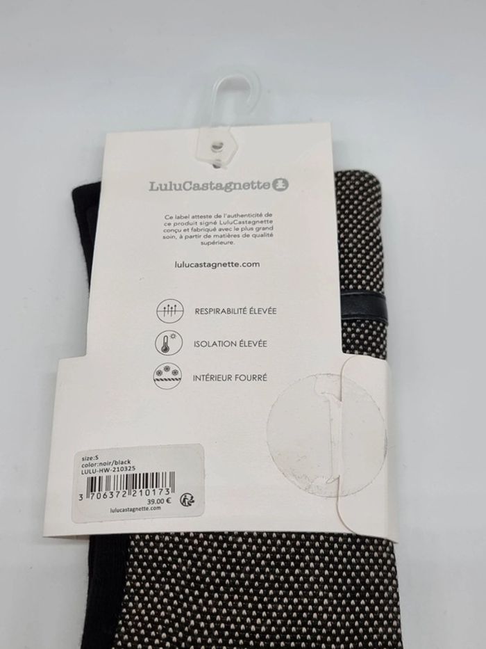 Lulu Castagnette gants tactiles noir blanc * collection prémium * - photo numéro 5