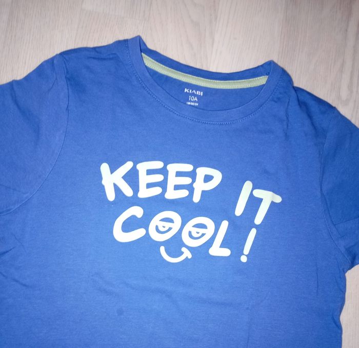 Tee-shirt bleu Kiabi 
T. 10 ans - photo numéro 2