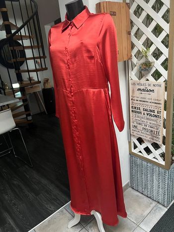 Miracles robe longue satinée XL