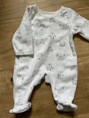 Pyjama velours naissance