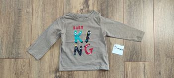 T-shirt manches longues beige bébé garçon 9 mois