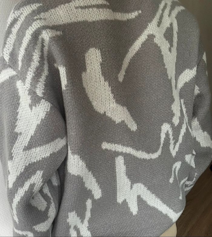 Pull Gris Aesthetic Taille M - photo numéro 3