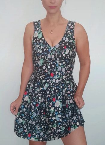 Robe cocktail fleurie 36