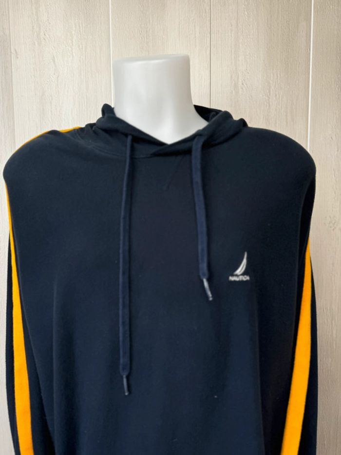 Sweat à capuche, Nautica bleu marine taille XXL - photo numéro 3