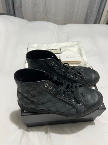Baskets/chaussure habillées Gucci en toile et cuir taille 43