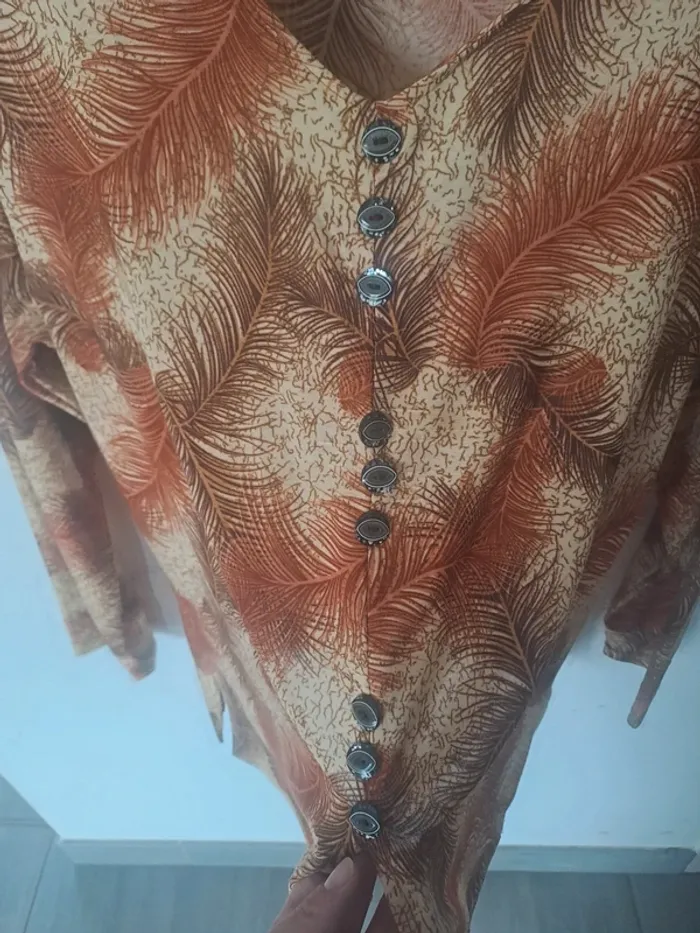 Blouse fluide vintage C&Y Taille L - photo numéro 8