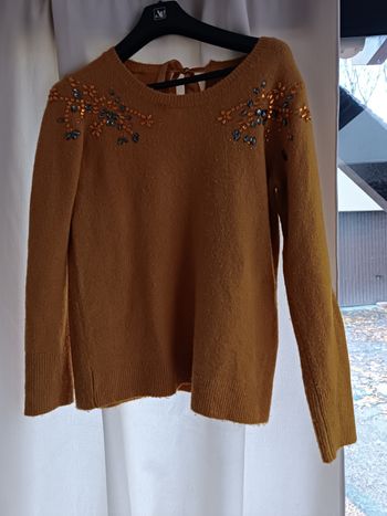 Pull orné de pierres
