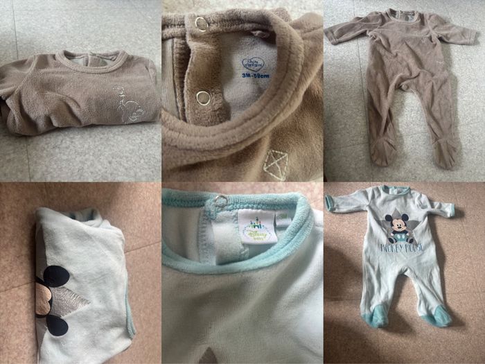 Lot 5  pyjamas bébé 3 mois – Disney, Kiabi, Gémo, Tape à l’œil – Très bon état - photo numéro 2