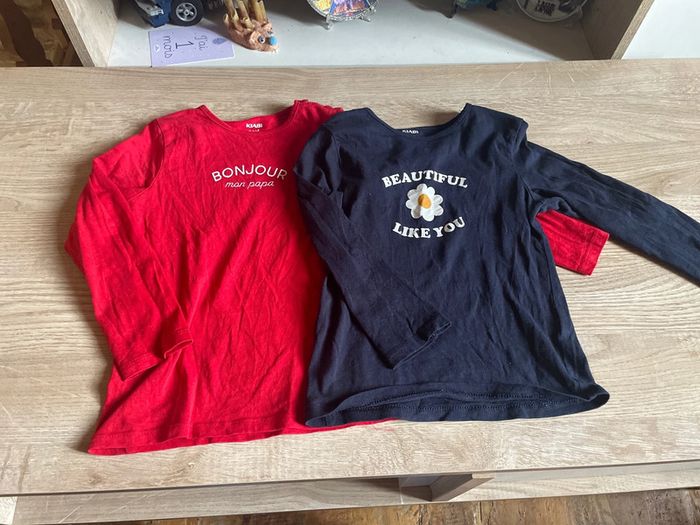 Lot de 2 tee shirts manche longues