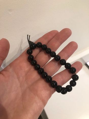 Bracelet perles noir