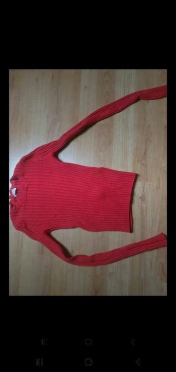 Pull chaussette rouge