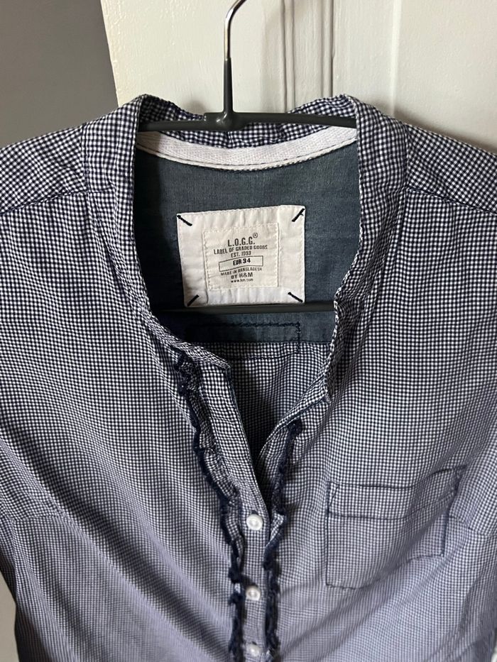 Blouse bleue taille 34 H&M