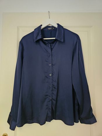 Blouse satiné rose