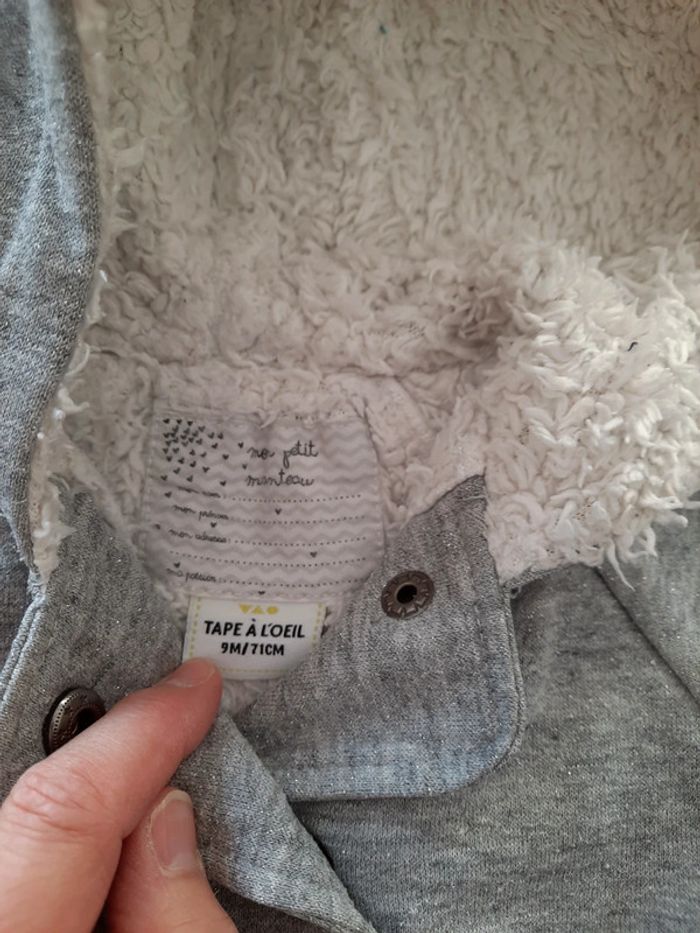 Veste mi saison grise 9 mois Tape à l'œil TAO - photo numéro 6