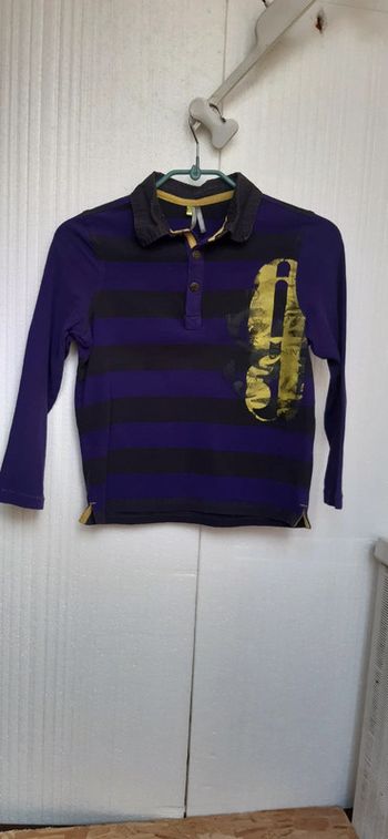 Tee-shirt polo manches longues 8ans