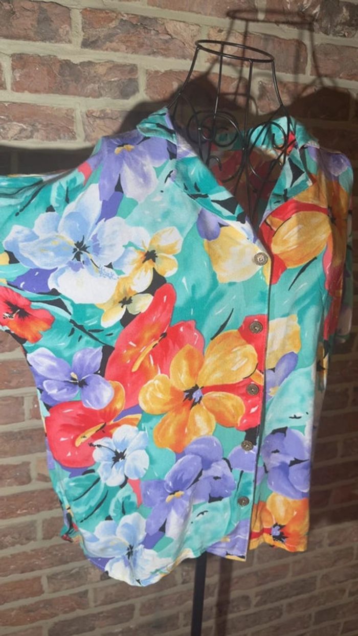 Chemisier à fleurs vintage - photo numéro 6
