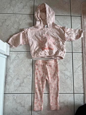 Ensemble pull legging rose Marie Aristochats Disney 18 mois