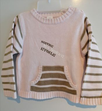 Pull fillette 23 mois rose
