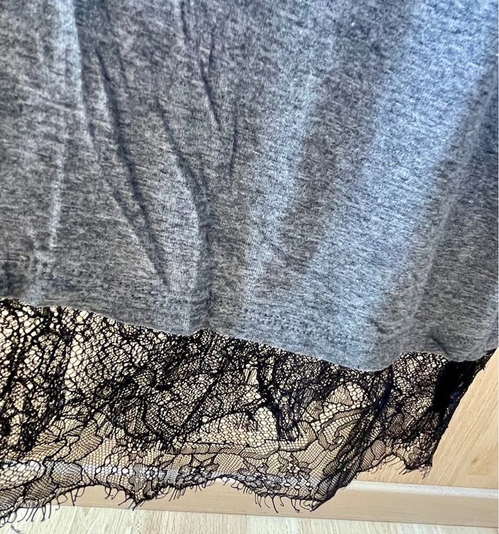 Blouse dentelle gris - photo numéro 2