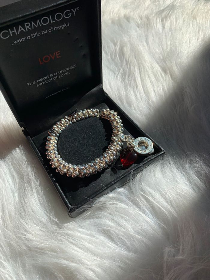 Bracelet argent avec pendentifs « charmology »