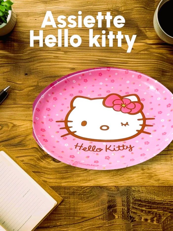 Assiette Hello Kitty Rose