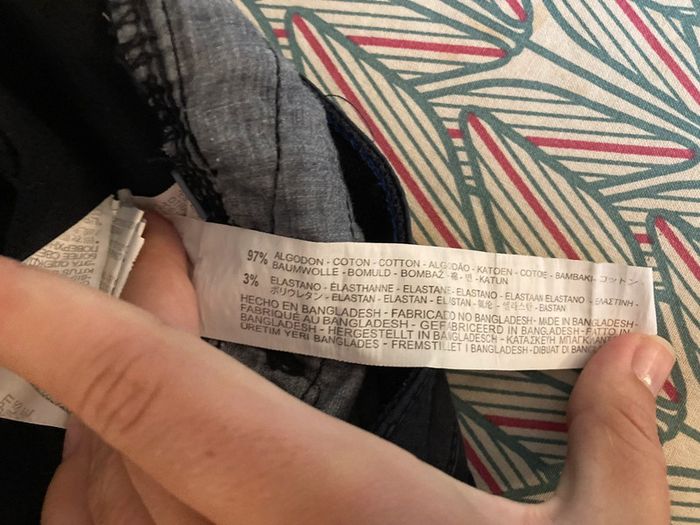 Pantalon chino bleu marine Bershka taille L - photo numéro 7