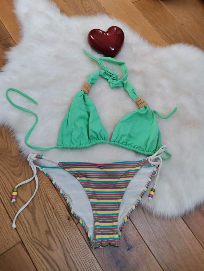 Ensemble bikini maillot de bain 2 pièces Vintage - photo numéro 2