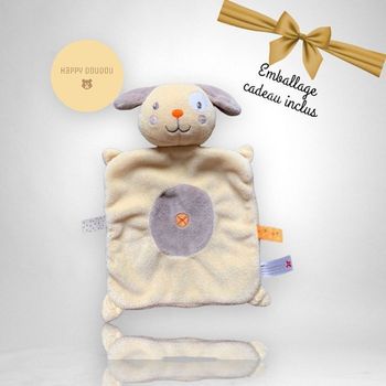 Peluche doudou chien jaune Nicotoy DP127