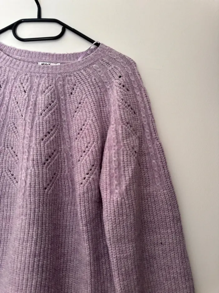 Pull d’hiver violet Gemo - photo numéro 2