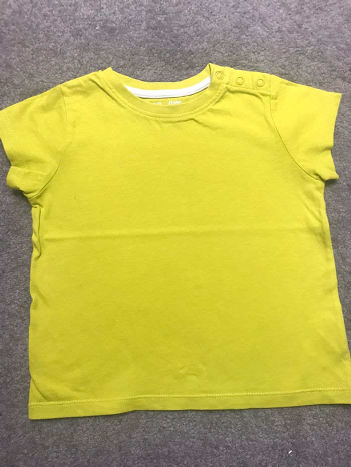 T-Shirt vert anis flashy DPAM 24 mois