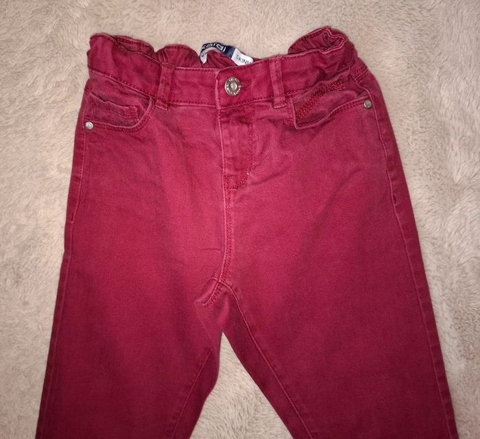 Jeans bordeau 10 ans okaidi - photo numéro 4