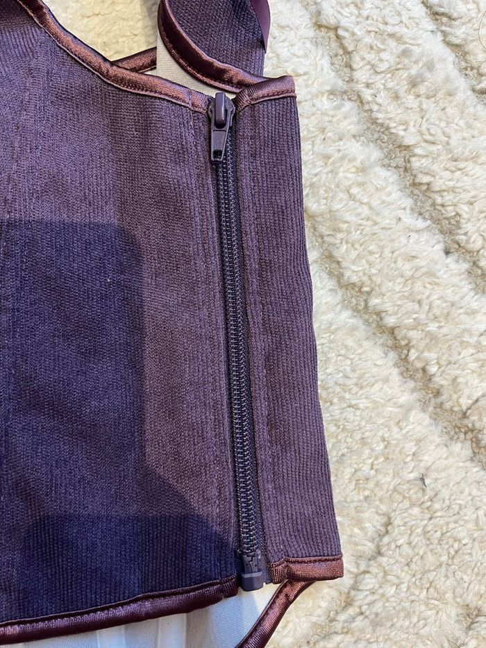 Corset médiéval violet mauve - photo numéro 3