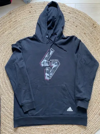 Sweat à capuche Adidas Basketball Homme Taille M