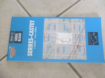 Carte IGN Série bleue 1644 O Serres-Castet 1:25000