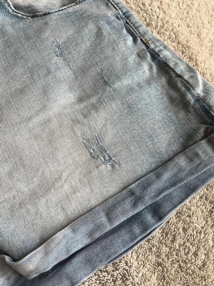 Short en jean effet usé VS Miss – taille 42 – poches & passants ceinture - photo numéro 3