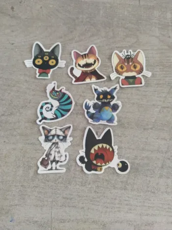 Lot de stickers chat (lot B)